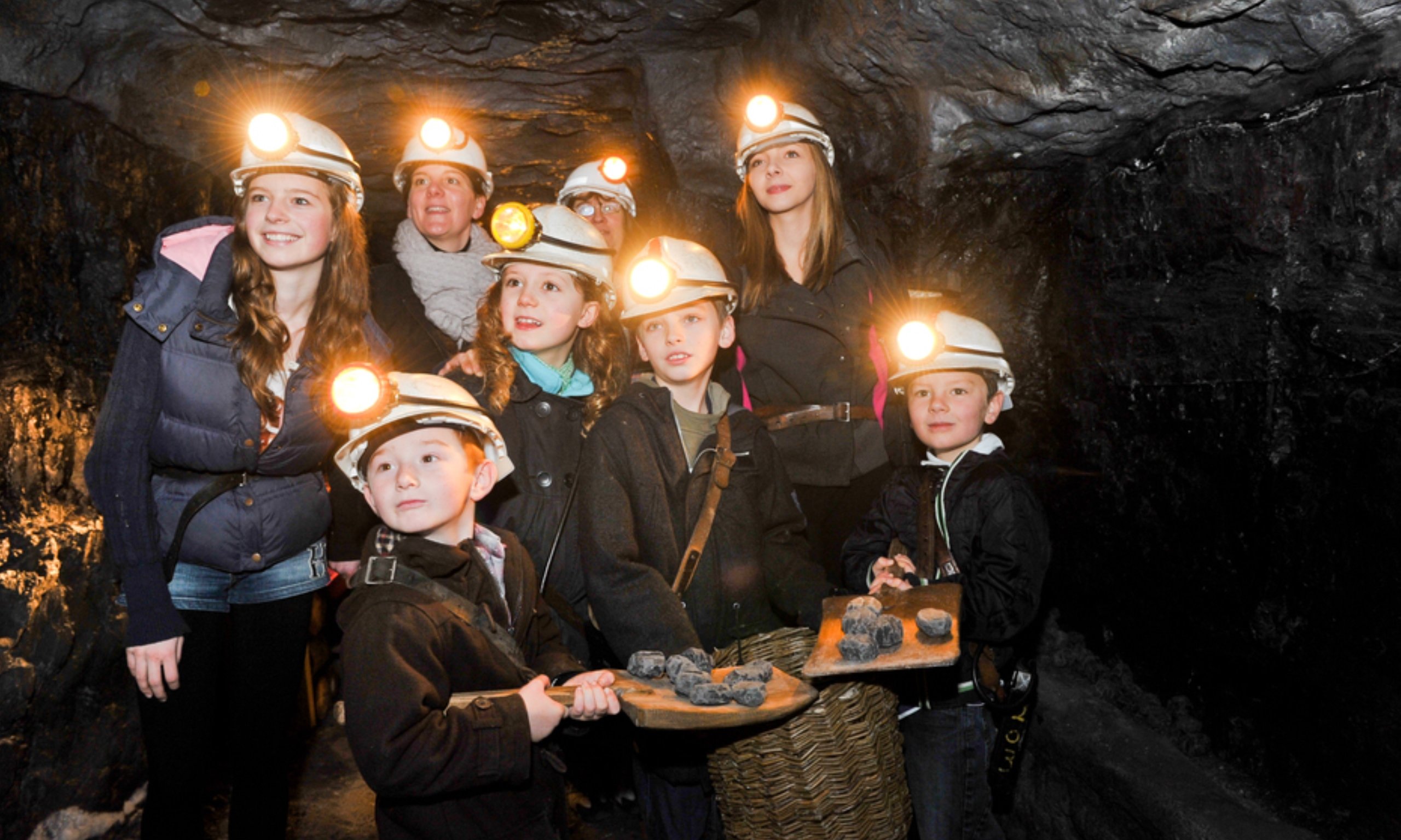 People in coal mine