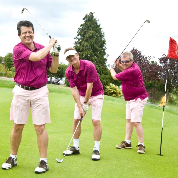   Charity golfers 